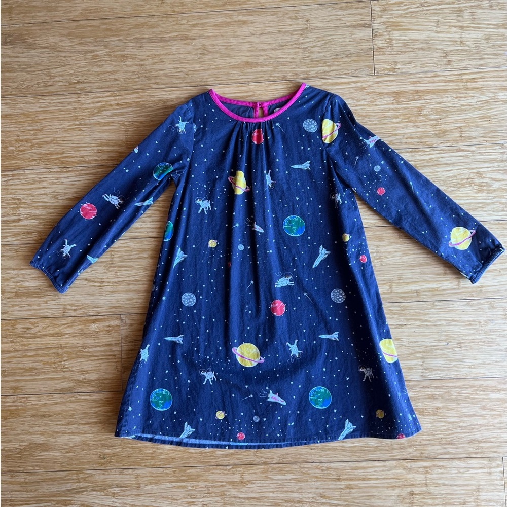 Mini Boden Space Dog Dress/Tunic Size 6-7